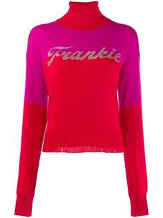 Frankie Morello embellished logo jumper