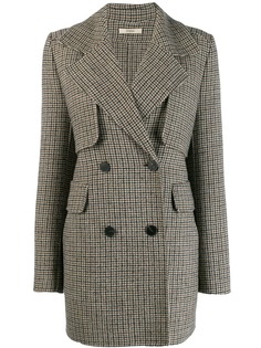 Odeeh houndstooth double-breasted coat