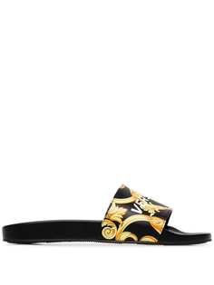 Versace шлепанцы с принтом