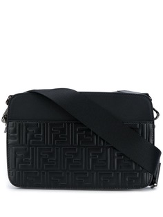 Fendi сумка на плечо с тиснеными логотипами спереди