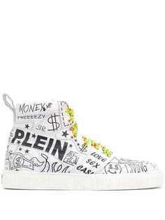 Philipp Plein хайтопы с принтом