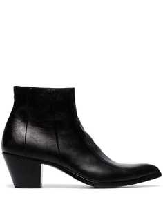 Saint Laurent ковбойские ботильоны Finn 60