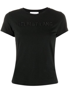 Helmut Lang футболка с вышитым логотипом