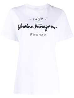 Salvatore Ferragamo футболка с логотипом 1927