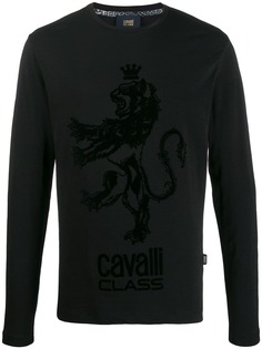 Cavalli Class топ с вышитым логотипом