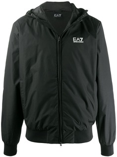 Ea7 Emporio Armani куртка с капюшоном и логотипом