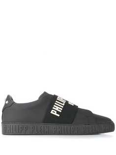 Philipp Plein кеды с ремешком и логотипом