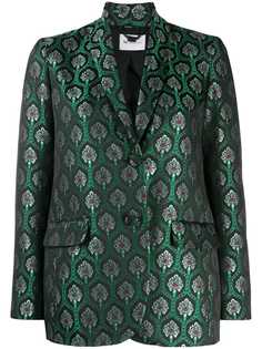be blumarine блейзер с эффектом металлик