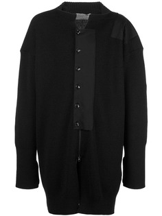 Yohji Yamamoto кардиган с нашивкой