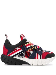 Thom Browne клетчатые кроссовки на массивной подошве