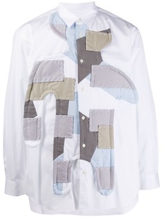 Comme Des Garçons Shirt рубашка в технике пэчворк