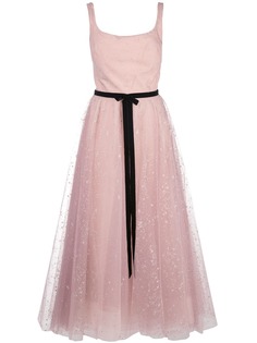 Marchesa Notte платье из тюля с блестками