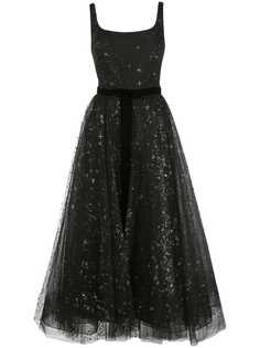 Marchesa Notte платье из тюля с блестками
