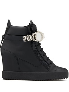 Giuseppe Zanotti кроссовки на танкетке с ремешками