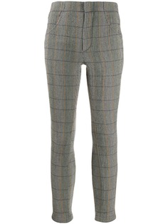 Chloé checked cropped leggings