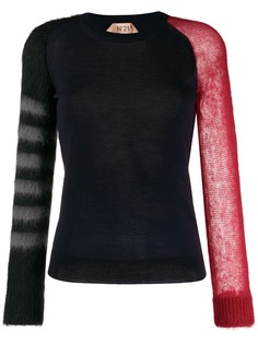 Nº21 panelled knitted jumper