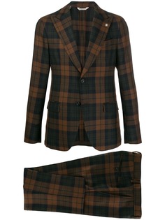 Manuel Ritz tartan two-piece suit