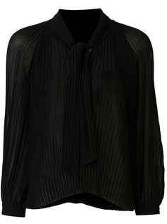 Tomorrowland pleated long-sleeved blouse