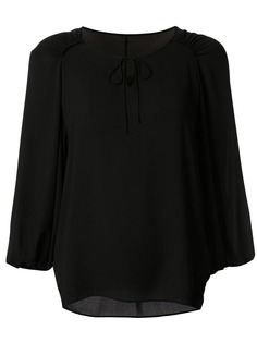 Tomorrowland relaxed-fit collarless blouse