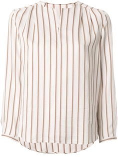 Tomorrowland striped long-sleeved blouse