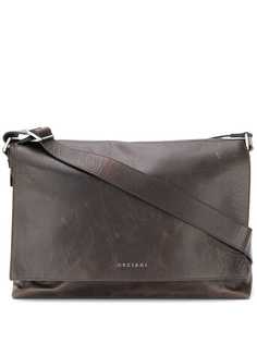 Orciani creased laptop bag