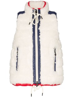 Moncler Grenoble жилет со вставками из овчины