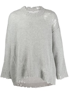 R13 distressed cashmere sweater