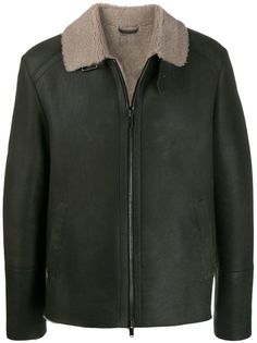 Desa 1972 zipped shearling jacket