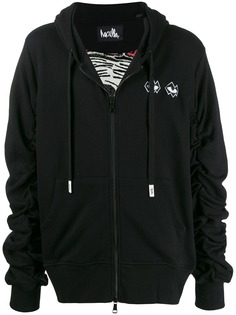 Haculla embroidered detail hoodie