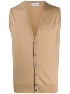 John Smedley wool sleeveless cardigan