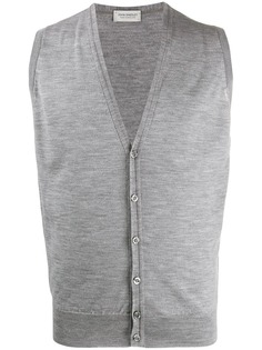 John Smedley wool sleeveless cardigan