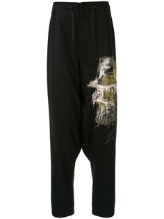 Yohji Yamamoto embroidered trousers