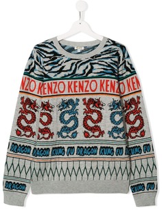 Kenzo Kids knitted logo sweater