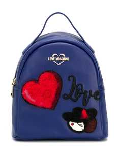 Love Moschino рюкзак с нашивкой-логотипом