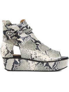 Thakoon Addition snakeskin effect platform sandals