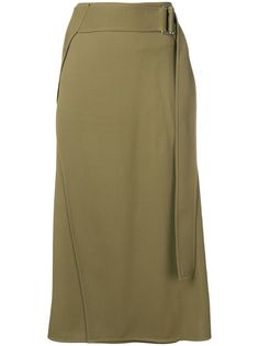 Victoria Beckham юбка миди с поясом