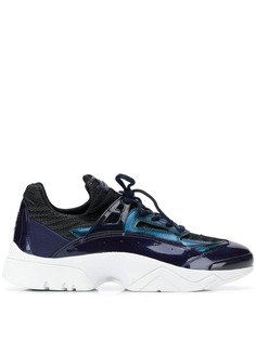 Kenzo кроссовки с лакированными панелями