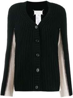 Maison Margiela кардиган с контрастными рукавами