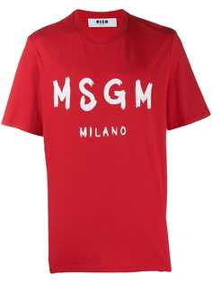 MSGM футболка с логотипом