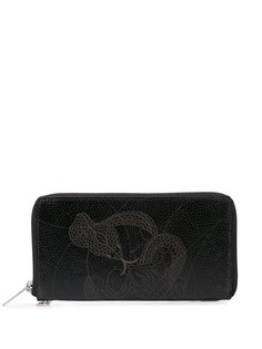 Yohji Yamamoto кошелек Skull Cobra на молнии