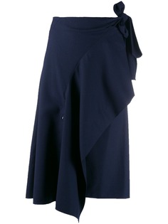 Chloé юбка асимметричного кроя с драпировкой