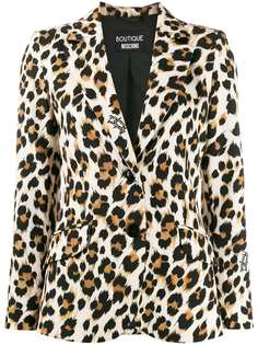 Boutique Moschino leopard print blazer
