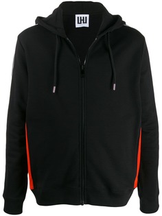 Les Hommes Urban colour panelled zip hoodie