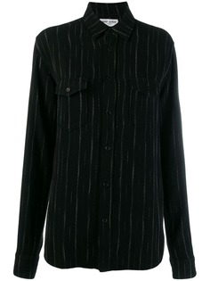 Saint Laurent рубашка в тонкую полоску