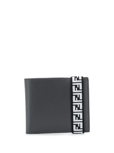 Fendi logo strap wallet
