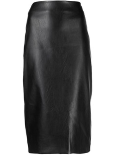 Kiltie textured pencil skirt