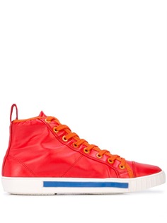 Carven lace up hi-top sneakers
