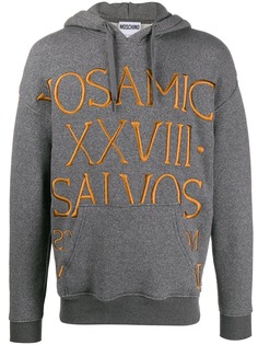 Moschino Roman embroidery knitted hoodie