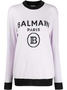 Balmain logo oversized jumper