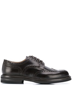 Green George punch hole detail brogues